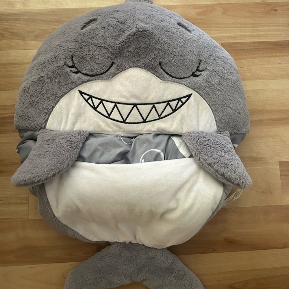 Gray Shark Happy Nappers sleeping bag